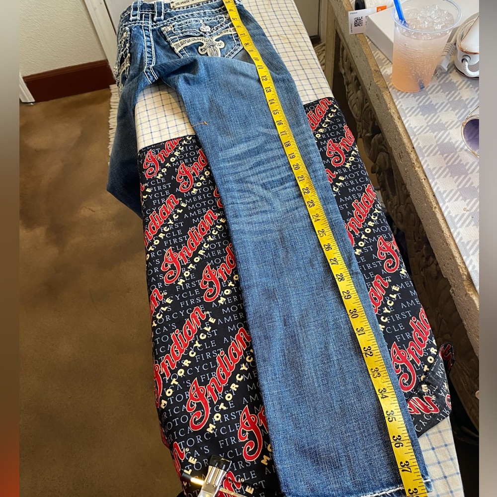 Y2K ROCK REVIVAL MCBLING LOW RISE JEANS - Picture 9 of 10